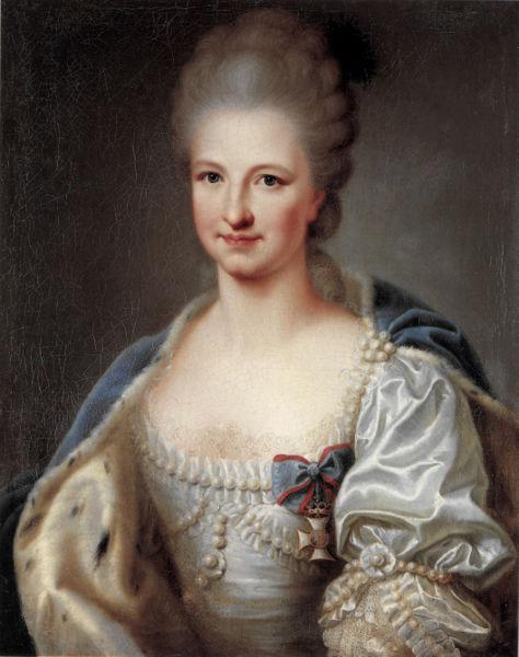 unknow artist Portrait of Amalie of Zweibrucken-Birkenfeld France oil painting art
